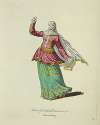 Habit of a Turkish dancer in 1700. Damseuse Turque.