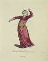 Habit of a Turkish dancer in 1700. Danceur Turc.