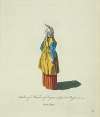 Habit of a woman of Ingria subject to Russia in 1764. Femme d’Ingrie.