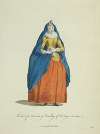 Habit of a woman of quality of Cologne in 1640. Demoiselle de Cologne.