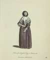 Habit of an English lady in autumn, 1641. Dame Angloise en habit d’automne.