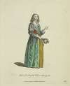 Habit of an English lady in spring, 1641. Dame Angloise en habit de printemps.