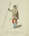 Habit of an Eskimaux Indian of Labrador in 1766. Eskimau du Labrador.