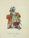 Habit of an Indian chief in 1749. Chef Indien.