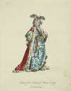 Habit of the sultaness queen in 1749. La sultane reine.