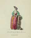 Habit of the wife of a Russian boor in 1768. Femme d’un paysan de Russe.