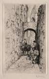 Dwarf in Narrow Street