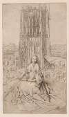 Saint Barbara, Seated Before her Tower