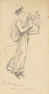 Woman in a Grecian Gown Playing a Lyre