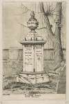 The Cooke Monument in St. Paul’s Churchyard, from ‘Scenes of Old New York’