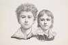 Portrait of the Rabe Children; Hermann, age 14 and Edmond, age 7