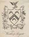 Coat of Arms with Winthrop Sargent inscribed below