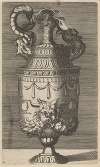 Vase with a Mask, Garlands and Two Crabs