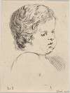 Plate 12; head of a child