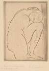 Badende mit Kopf auf Knie (Bather with Her Head on Her Knee)