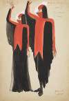 Candide Inquisitors: Two figures in black and red with partial facial coverings