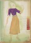 Fantasy 1939: ‘Immediate Comment’ purple blouse, yellow skirt