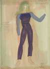 Fantasy 1939: ‘Immediate Comment’ purple trousers, purple sweater