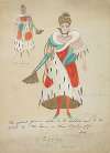 Emperor’s New Clothes: Empress Victoria Horne white gown with red and blue panels