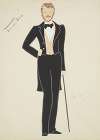 New York Fireman: Black tailcoat, black trousers