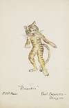 Pinocchio: Tiger. Yellow tiger costume