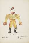 Pinocchio: Yellow uniform with epaulettes and black boots