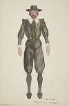 Men Against Microbes(Marionettes): The Mayor man’s puritan costume with gold trim