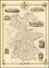 1851 map of Germany, excluding most of Austrian and Prussian possessions