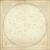 Navigational celestial chart of the northern skies