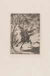 Personification of Death galloping on a horse