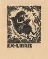 Ex libris – Reading woman