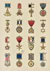 Society emblems. Past officers’ jewels.