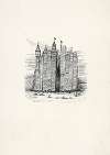 Prophetic drawing of New York skyline