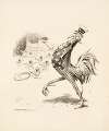 Uncle Sam depicted as a proud rooster and the Monroe Doctrine as his hen