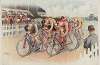 Bicycle race scene