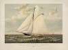 A ‘Crack’ sloop in a race to windward; Yacht Gracie of New York