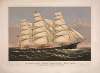 Clipper ship Three Brothers, 2972 tons; The largest sailing ship in the world