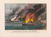 Destruction of the rebel ram ‘Arkansas’; By the United States gunboat ‘Essex,’ on the Mississippi River, near Baton Rouge, August 4th 1862