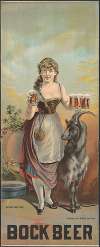 Village beer girl, bock beer