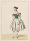 Costume de Melle. Fanny Essler [sic], rôle de Lauretta, dans La tarentule. Ballet. Académie Royale de Musique. Acte II