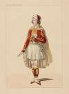 Costume de Petipa, rôle d’Achmet, dans La péri, ballet, acte II, Académie royale de musique