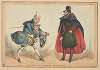 Contrasts, pl. 3d. Ancient and modern gentlemen. 1729-1829.