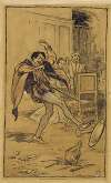 Petruchio throws the meat about the floor