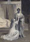 Othello, V, 2, at the Shaftesbury Theatre, Tita Brand (Desdemona), Hubert Carter (Othello)