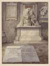 Shakespeare’s statue overlooking the grave markers of Samuel Johnson, David Garrick and Eva Maria Garrick