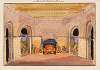 Half octagonal room with fireplace (Act 3, sc.3)