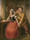 Falstaff wooing Mistress Ford, Merry wives of Windsor, act III, sc. 3