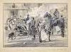 Roasting oxen in the streets of Stratford on Avon, October 12th 1895, the Hiring Mop