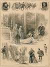 Grouped vignettes depicting characters and scenes from Much ado about nothing as performed at His Majesty’s in 1905