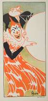 Composition with a clown from a circus program